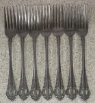 Vtg National Stainless Fork Nst 24 7-7/8" Glossy Set Of Ships Free!. Fixed Price $44.99.