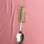 Brandani Stainless Steel & Wood Serving Spoon Contemporary Style 12IN. Fixed Price $10.99.
