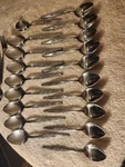 Stylecraft SYF2 Flatware Single Rose Pattern Lot Forks And Spoons. Fixed Price $40.00.