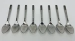 Custom Craft Stainless Flatware Fleur De Lis Set Of 8 Teaspoons 6" Vintage. Fixed Price $12.99.