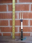 Vintage 4" Tine *** Ekco Superior Vanadium Steel Carving Fork Usa. Fixed Price $16.66.