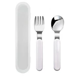 Vanra 2-PIECE Children Fork And Spoon Set 18/10 (pack Of 1), White. Fixed Price $16.61.