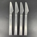 Gourmet Settings Pure Modern Clean Stainless Steel Knives Of 4. Fixed Price $28.95.