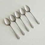 International Silver Stainless INS165 Teaspoons Burnished Scalloped Edge. Fixed Price $14.36.