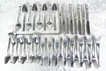 'TWS139' Bamboo 42 Pieces Stainless Steel Flatware By Towle Silver Japan. Fixed Price $59.95.