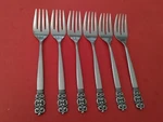 6 Northland OHS75 Stainless Steel Salad Forks Oneida 3/8" Scrolls Free Ship. Fixed Price $24.00.