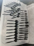 37 Pcs International Silco INS131 Stainless Flatware Good Used Condition. Fixed Price $39.95.