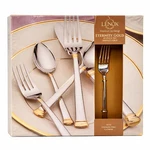 Lenox "eternity Gold" 18/10 Stainless Steel Flatware 45 Pcs. #819085 Iob. Fixed Price $349.95.