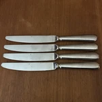 Set Of 4 Guy Degrenne Beau Manoir Blois Dinner Knives 9 5/8" Stainless Steel Lot. Fixed Price $45.00.