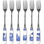 Spode Blue Italian Pastry Forks (set Of Six). Fixed Price $29.99.