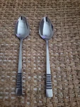 2 Imperial Iic Japan Stainless Silverware - IMI56 Teaspoons. Fixed Price $12.99.