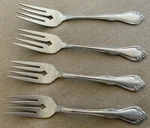 Salad Forks Flowers Mansfield Oneida Floral 2746 Scrolls Outline Stainless. Fixed Price $24.99.