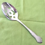 Stanley Roberts Rogers Co Stainless Majesty Pattern Pierced Serving Spoon. Fixed Price $7.99.