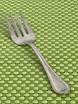 Lenox Shelby Tumbled Stainless Serving Fork 18/10 Outlined New Flatware B89N. Fixed Price $11.31.