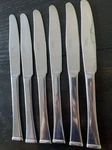 Cambridge 18/8 CBS98 Stainless Flatware Table Knifes 6 Pc. Fixed Price $18.00.