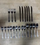 22 Pieces Rogers Co Stainless Korea Srb 132 Stanley Roberts Bundle. Fixed Price $40.00.