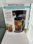Nostalgia 3-QUART Iced Tea & Coffee Brewing System. Black, NCIT3PLSBK.. Fixed Price $42.99.