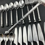 19 Gibson Keaton Ii Stainless 18/0 Glossy Knives Forks Teaspoons Mixed. Fixed Price $75.00.