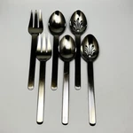 Sabatier SB18 Stainless Steel Glossy 6PC Hostess Serving Pieces Flatware. Fixed Price $34.22.
