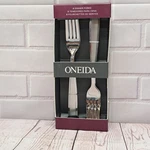 New Oneida Jordan Frosted Stainless Silverware 8PC Dinner Forks 7.5. Fixed Price $25.47.