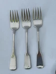 Oneida Sandhurst Cube Stainless Salad Dessert Fork Glossy Flatware Lot Of 3. Fixed Price $39.99.