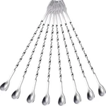 Boao 8 Pcs 10 Inch Long Bar Spoon Cocktail Stirring Mixing Stainless. Fixed Price $13.43.