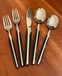 ELD2-BLACK Stainless By Eldan Japan Synthetic Wood Handle Flatware Choice. Fixed Price $6.50.