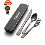 Selafun 4-PIECES Travel Set With Case Portable 6.7 Inch, Matte Black. Fixed Price $18.98.