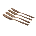 Wild Eye 4 Rose Gold Stainless Steel Traditional Style Spreader Knives 5.5". Fixed Price $34.01.