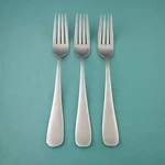 Hampton HSV233 (3) Dinner Forks 8" Stainless Flatware Place. Fixed Price $25.49.