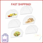Fooen (6 Pack) Pop-up Outside Picnic Mesh Food Covers Tent Umbrella For Outdoors. Fixed Price $23.63.