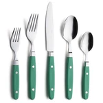 Annova Silverware Set, Retro/rivet Colorful Stainless Steel Tableware Kitchen Fl. Fixed Price $53.02.
