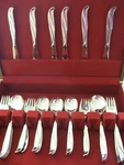Towle 45 Pc Set Stainless Flatware TWS110 Pattern Scc Supreme Service For 6+. Fixed Price $78.75.