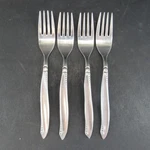 Airmack AMK8 Beaded Stainless Flatware Solingen-germany Set Of 4 Dinner Forks. Fixed Price $16.00.