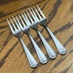 Edward DON10 Stainless 4 Salad Forks 6 3/8 Flatware Silverware. Fixed Price $12.99.