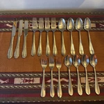 Hampton Silversmiths Stainless Fork Knives Spoons Lot Of 18 Pcs 199 China. Fixed Price $40.00.