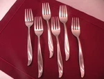 Set Of 6 Towle Scc Supreme Cutlery Stainless Japan TWS110 Dinner Forks 7". Fixed Price $26.99.