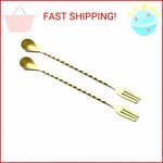 Briout Pcs Bar Spoon, 12 Inches Long Handle Drink Stirrer, Stainless Steel. Fixed Price $10.75.