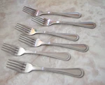 Set Of 6 Dinner Forks Thunder Group SLGD007 Legend Stainless Flatware 7.5". Fixed Price $19.95.