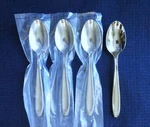 New Lenox Cantera Glossy Set Of 4 Teaspoons 18/10 Stainless Flatware (6 3/8"). Fixed Price $35.95.