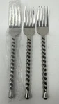 3 Gourmet Settings Silver Tear Dinner Forks 18/10 Stainless Flatware. Fixed Price $29.99.