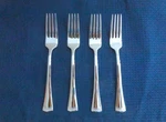 New Lenox Portola Glossy Set Of Salad Forks 18/10 Stainless Flatware (7 1/4"). Fixed Price $27.50.