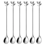 Ansaw 6-PIECE Long Handle Teaspoons 7.4" Silver Stainless Steel Coffee &. Fixed Price $16.12.