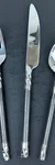 Pier Stainless PII10 Knife Round Twist Black Handle Silverware Flatware. Fixed Price $13.45.