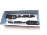 Studio Nova By Mikasa Kenzie Satin Black Dinner Forks 10-PIECES. Fixed Price $39.99.
