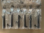 Mepra Fantasia Black 6 Pc Dinner Table Forks Italy New. Fixed Price $56.00.