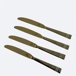 Pfaltzgraff Passage Dinner Knife Knives Set 4 New Stainless Steel. Fixed Price $19.95.