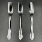 Tennison By International Silver Stainless Flatware Dinner Forks Set Of 3. Fixed Price $18.99.