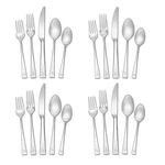 Mikasa Lucia 18/10 Stainless Steel 20PC. Flatware Set (service For Four). Fixed Price $69.99.
