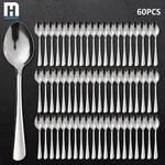 60 Pieces Forks /spoons/knives Silverware Set Stainless Steel Flatware. Fixed Price $18.99.